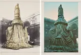 Christo, Wrapped Monument to Leonardo, Project for Piazza della Scala, Milan: two prints (S. 41-42)