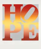 Robert Indiana, Autumn, from Four Seasons of Hope (Silver), 2012, Screenprint in colors, on Coventry Rag paper, with full margins