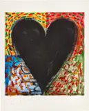 Jim Dine, Hand Painting on the Mandala (C. 13), 1986, Engraving and power-tool drypoint with hand-coloring, on Arches Cover White paper, with full margins