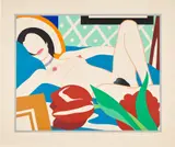 Tom Wesselmann, Monica with Tulips (W.P.I. P8909), 1989, Screenprint in colors, on Museum Board, with full margins
