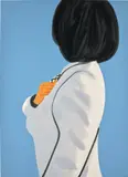Alex Katz, Vivien in White Coat, 2021, Screenprint in colours, on Saunders Waterford paper, the full sheet