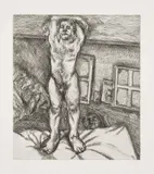 Lucian Freud, Two Men in the Studio (H. 39, F. 46, T. 55), 1989, Etching, on wove paper, with full margins