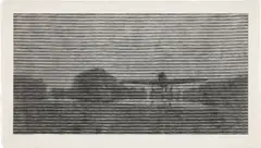 Christiane Baumgartner, Sanssouci, 2011, Woodcut, on Kozo paper, with full margins