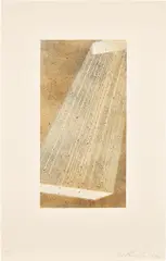 Bolt IV, from Bolt series (G. 1758, E. 275) by Ed Ruscha, 1998, Lithograph in colors, on Murillo Avorio paper, with full margins, sold Oct 2023