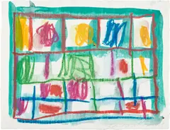 Stanley Whitney, Untitled, 2017, Monotype in watercolor, on Lanaquarelle paper, the full sheet
