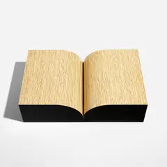 Book (A. 10) by Richard Artschwager, 1987, Formica and wood multiple, with a green felt underside, sold Oct 2023