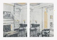 Interior by Richard Artschwager, 1972, Screenprint in colors, on Rives BFK paper, with full margins, sold Oct 2023