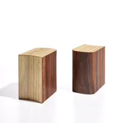 Bookends (A. 21) by Richard Artschwager, 1990, Two formica on wood multiples, sold Oct 2023