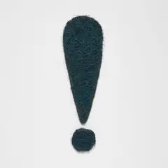 Exclamation Point by Richard Artschwager, 2006, Rubberized horsehair, paint, and masonite multiple, sold Oct 2023