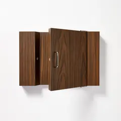Door (A. 12) by Richard Artschwager, 1987, Formica and wood multiple with metal hardware, sold Oct 2023