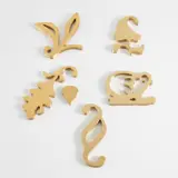 Allan McCollum and Louise Lawler, Fixed Intervals, 1992, Five lacquered and cut brass multiples (two in two parts)