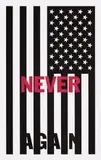 Dread Scott, Never Again, 2017, Pigment print, on wove paper, the full sheet, mounted to Sintra