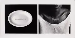 Lorna Simpson, C-Ration, 1991, Gelatin silver prints, on one sheet of photo paper, with full margins