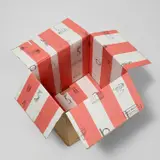 Martin Kippenberger, Haus Schloss Case (G. & C. 33), 1990, Screenprinted wallpaper in colors, on cardboard box multiple