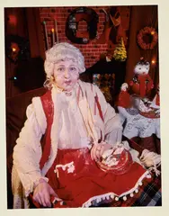 Mrs. Claus by Cindy Sherman, 1990, Chromogenic print in colors, on Fujicolor paper, with full margins, sold Oct 2023