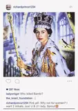 Richard Prince, Queen Elizabeth II, from Instagram New Portraits, 2015, Offset lithograph in colors, on smooth wove paper, with full margins