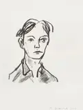 Stephan Balkenhol, Untitled, 2004, Unique charcoal drawing, on wove paper