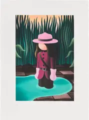 Jordi Ribes, The Pink Partner, 2020, Photopolymer etching in colors, on Zerkali Bütten wove paper, with full margins