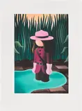 Jordi Ribes, The Pink Partner, 2020, Photopolymer etching in colors, on Zerkali Bütten wove paper, with full margins