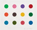 Perillartine, from 40 Woodcut Spots by Damien Hirst, 2012, Woodcut in colors, on Somerset paper, with full margins, sold Oct 2023