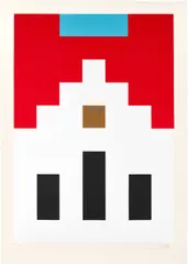 Marlboro, from Provacateurs by Invader, 2014, Screenprint in colors, on wove paper, with full margins, sold Oct 2023