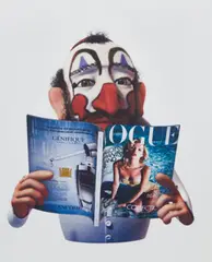 Untitled (Animation, masks) by Jordan Wolfson, 2012, Inkjet print, on wove paper, laid to board, offered Oct 2023