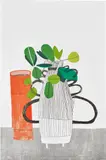 Untitled by Jonas Wood, 2009, Lithograph and screenprint in colors, on Coventry vellum paper, the full sheet, sold Oct 2023
