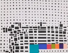 Thomas Nozkowski, Untitled (B), 2006, Etching and aquatint in colors, on Hahnemühle paper, the full sheet