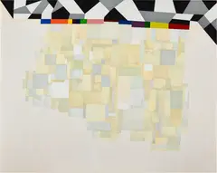 Thomas Nozkowski, Untitled #1, 2012, Aquatint and woodcut in colors, on Hahnemühle paper, the full sheet