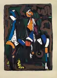 Marino Marini, Bunter Reiter II (Multi-Colored Rider II) (G. 123), 1976, Lithograph in colors, on Arches paper, the full sheet