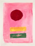 Pink Ground (A.A.A. 77) by Adolph Gottlieb, 1972, Screenprint in colors, on wove paper, with full margins, sold Sep 2023