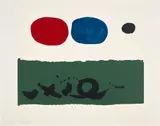 Green Foreground (A.A.A. 76) by Adolph Gottlieb, 1972, Screenprint in colors, on Arches paper, with full margins, sold Sep 2023