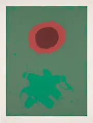 Chrome Green (A.A.A. 75) by Adolph Gottlieb, 1972, Screenprint in colors, on wove paper, with full margins, sold Sep 2023