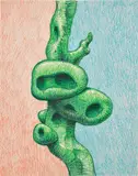 Alexander Ross, Untitled, 2005, Unique crayon drawing in colors, on wove paper