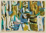 Grace Hartigan, Pastorale, 1953, Screenprint in colors, on wove paper, with full margins