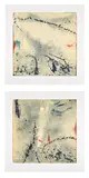 Pat Steir, Sunlight on Water I; and Sunlight on Water II, 1996, Two etching and aquatints in colors, on Somerset paper, with full margins