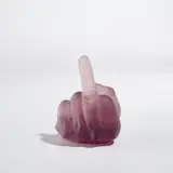 Ai Weiwei, Study of Perspective in Glass (viola scuro), 2018-2019, Cast Murano glass multiple, contained in the original suede-lined grey cloth-covered box