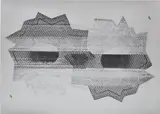 Nate Lowman, Bullet Hole, 2010, Screenprint, on silver metallic paper, with full margins