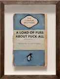 The Connor Brothers, A Load of Fuss, 2018, Unique hand-painted vintage paperback with screenprint additions in colors, contained within an artist's specified frame