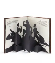 Freedom: A Fable by Kara Walker, 1997, Laser-cut paper pop-up book, bound in brown leather (as issued), sold Sep 2023