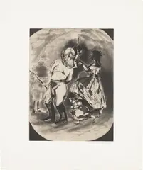 Untitled (John Brown) by Kara Walker, 1997, Etching and aquatint, on Mulberry Chine collé to Rives BFK paper, with full margins, offered Sep 2023