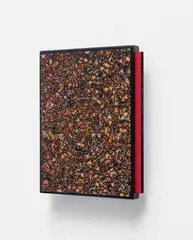 Fred Tomaselli, Phrase Book, 2000, The complete set of one etching, three relief prints and five offset lithographs in colors, on wove and perforated papers, with title page, justification and text by Rick Moody, all bound and the relief prints and etching tipped-in (as issued), all contained in the original wood and epoxy, hangable, presentation box designed by the artist