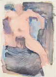 Joe Brainard, Untitled (Seated Nude)