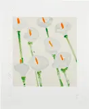 Donald Sultan, Lilies, 1998, Screenprint in colors, on Arches paper, with full margins