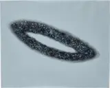 Teresita Fernández, Signal (Ring), 2005, Unique ink and pencil drawing, on mylar (loose), with artist's specified blue paper backing