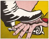 Roy Lichtenstein, Foot and Hand (C. II.4), 1964, Offset lithograph in colors, on wove paper, with full margins