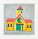 Donald Baechler, Hunan Palace, 2008, Etching and aquatint in colors, on Somerset paper, with full margins