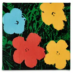 Charles Lutz, Flowers, 2008, Screenprint in colors, on stretched canvas