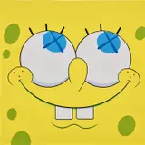 Kaws, Untitled (KAWSBOB for the Aldrich), 2011, Screenprint in colors, on Rives BFK paper, the full sheet