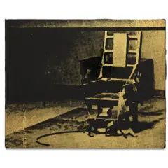 Charles Lutz, Throne, 2009, 23k gold and enamel lacquer, on wood panel